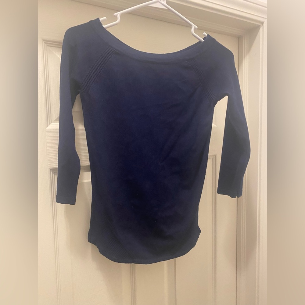 Maurices Blouse Size Small Navy Color